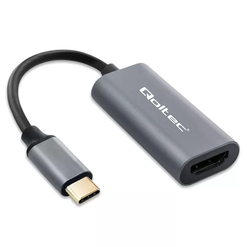 Adapter USB-C auf HDMI 4K 60Hz 32AWG QOLTEC
