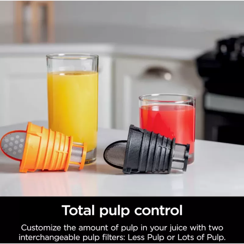NINJA Cold Press Juicer | Neverclog JC151EU | Typ Kaltentsafter | Grau | 150 W | Anzahl Geschwindigkeiten 1