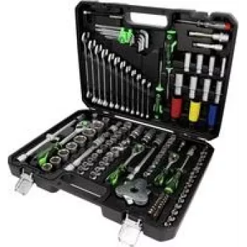 Steckschlüsselsatz KS Tools 512.0132 mit 1/4-Zoll-, 3/8-Zoll- und 1/2-Zoll-Antrieb