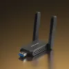 Wi‑Fi USB Adapter MERCUSYS MA72XH AX1800 mit High‑Gain Antennen, USB‑A Plug‑and‑Play