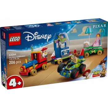 LEGO Disney Toy Story Celebration Train and RC Car Set 43264 — 206 Teile, 4 Minifiguren, Alter 4+