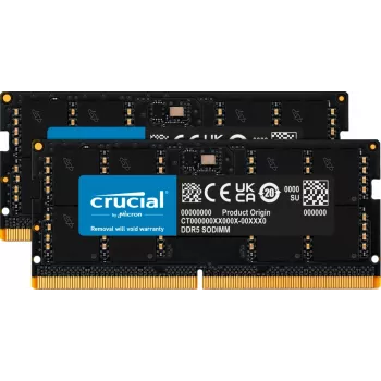 SO-DIMM 64 GB DDR5-4800 (2x 32 GB) Dual-Kit, Arbeitsspeicher schwarz, CT2K32G48C40S5