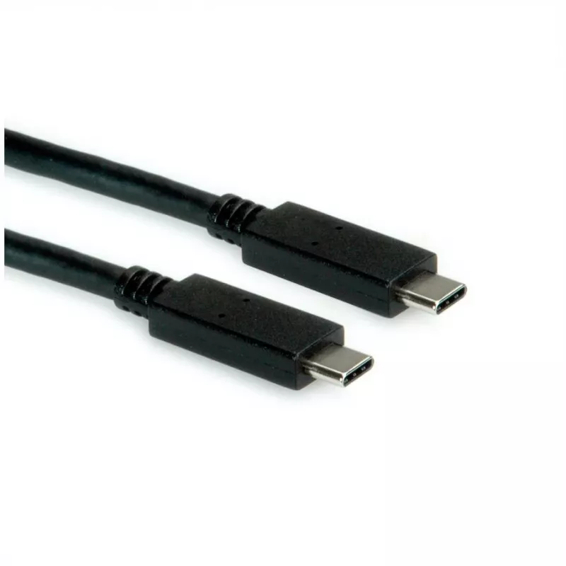 ROLINE USB3.2Gen2 Kabel PD 20V5A Typ C-C ST/ST 0,5 m - Kabel - Digital/Daten - 0,5 m (11.99.9057)
