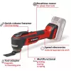 Multi-tool EINHELL TP-MG 18 Li BL Solo — 18V Li‑Ion, Schleifen, Schmirgeln, Sägen, 1,08 kg, schwarz/rot