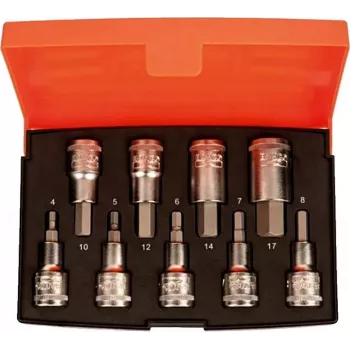 Schraubendreher-Bitsatz BAHCO S9HEX — 9-teiliger Sechskant-Bitsatz