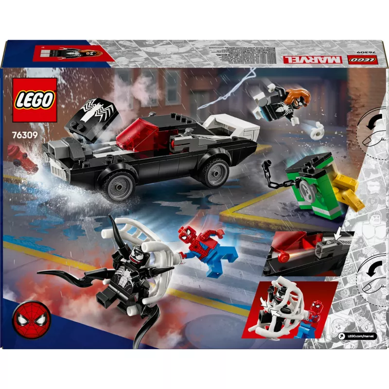 LEGO Marvel Super Heroes Spider-Man vs. Venom Muscle-Car-Bauset 76309 — 254 Teile, 3 Minifiguren, Alter 7+