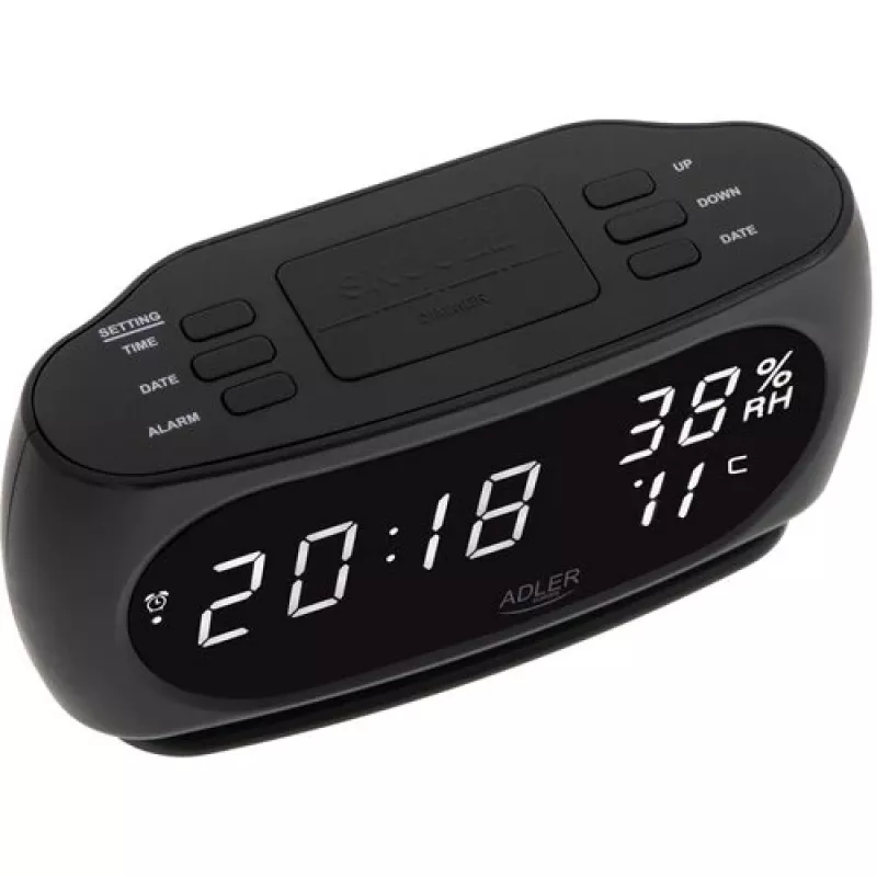 Adler AD 1186 Wecker Digitaler Wecker Schwarz