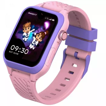 Smartwatch Garett Kids Essa 2 4G Pink — GPS-Kinderuhr mit 4G, Anruffunktion, SOS