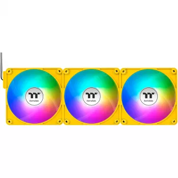 Thermaltake CT120 EX ARGB 120 mm Gelb 3er-Pack Gehäuselüfter