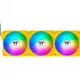 Thermaltake CT120 EX ARGB 120 mm Gelb 3er-Pack Gehäuselüfter