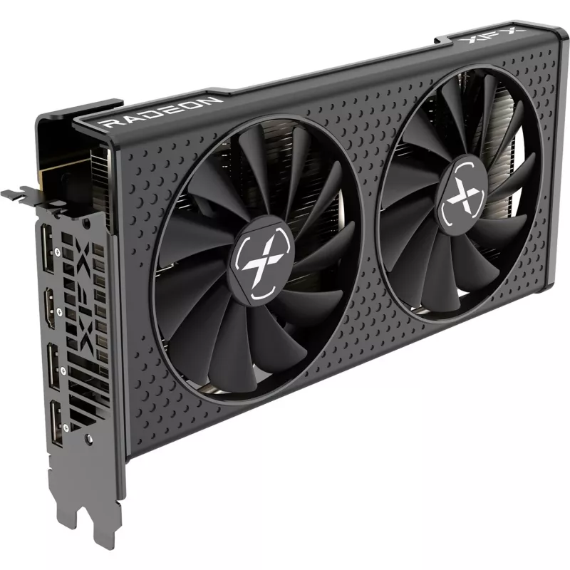 Grafikkarte XFX Radeon RX 7600 — 8 GB GDDR6, PCIe 4.0, 128-Bit, 2x DisplayPort 2.1, HDMI 2.1, 2 Lüfter