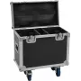 Flightcase Roadinger 2x TMH-B120 mit Rollen — doppeltes Rack-Schutzcase für zwei TMH-B120-Einheiten