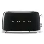Smeg - TSF02 Toaster 4 Scheiben - Schwarz/lackiert/BxHxT 41x20,8x21,5 cm/6 Röststufen/1500W