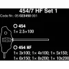 454/7 HF Set 1 Quergriff-Schraubendreher + Rack, 7-teilig (schwarz/grün, mit Haltefunktion)