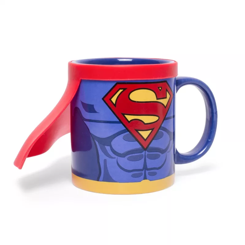 Thumbs Up Superman Mug with Cape, Einzelbild, 0,25 l, Blau, Rot, Keramik, Silikon, Universal, 1 Stück(e)