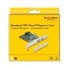 DeLOCK PCI Express x1 Karte auf 2 x USB 3.2 Gen 1 Typ-A + 1 x interner 19-Pin-Header