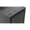 Gembird Fornax K500 ATX Computergehäuse, Midi-Tower, Schwarz