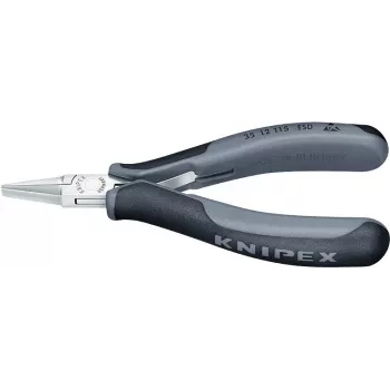 Knipex Elektronikzange Gesamtlänge 115 mm ESD flache breite Backen hochglanzpoliert Form 1