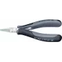 Knipex Elektronikzange Gesamtlänge 115 mm ESD flache breite Backen hochglanzpoliert Form 1