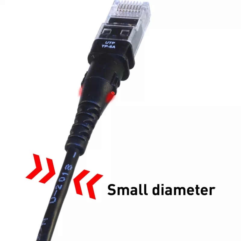 PatchSee TP-6A-U/6 Schwarz 1,8 m Cat6a F/UTP Netzwerkkabel Patch