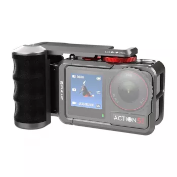 Metall-Schutzhülle mit Puluz-Griff für DJI Osmo Action 5 Pro / Action 4 / Action 3