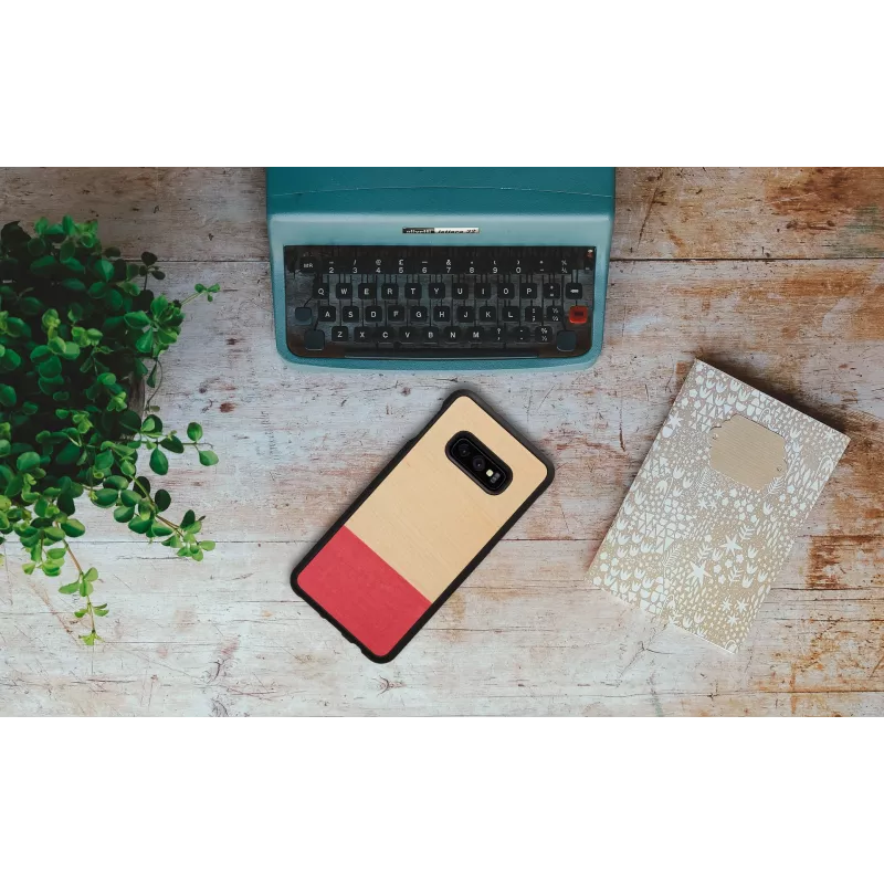 Smartphone-Hülle man and wood für Galaxy S10e – miss match Schwarz, schützende Hartschale