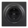 Elektrische Steckdose Typ F Fibaro FGWOF-011-8, 1 Steckdose, 110–230 V, 50/60 Hz, Schwarz