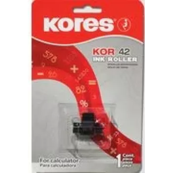 Kores Farbbandrolle für Epson IR 40, schwarz, geeignet für Casion 116ER/117ER/FR3100/FR3200/FR/1215, Sharp (G744S)