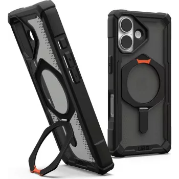 UAG Urban Armor Gear Plasma XTE MagSafe Kickstand Case | Apple iPhone 17 | Schwarz/pop orange | 114526114097 (114526114097)