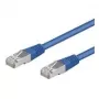 Wentronic Goobay CAT 5e Patchkabel, SF/UTP, Blau, 0,25 m - CCA Kupfer-Mix (95203)