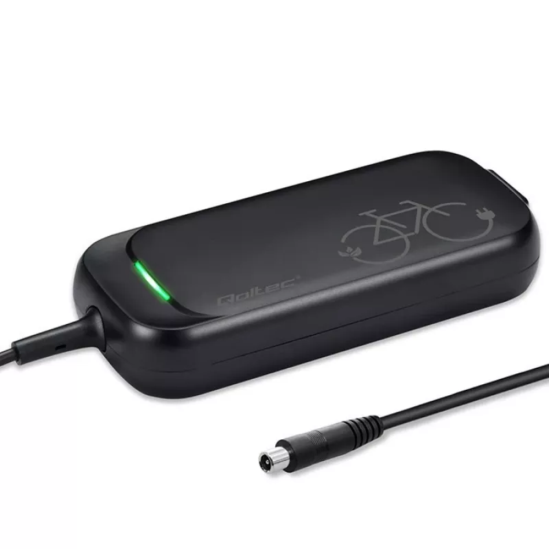 Qoltec Fast Charger für XIAOMI 36V Elektroroller / E-Bike | 42V | 2A | 8,0*8,0mm+Pin | wasserdicht + Netzkabel