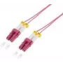 Glasfaser schlank Patchkabel OM4 LC-LC duplex smaragdgrün 0,5 m