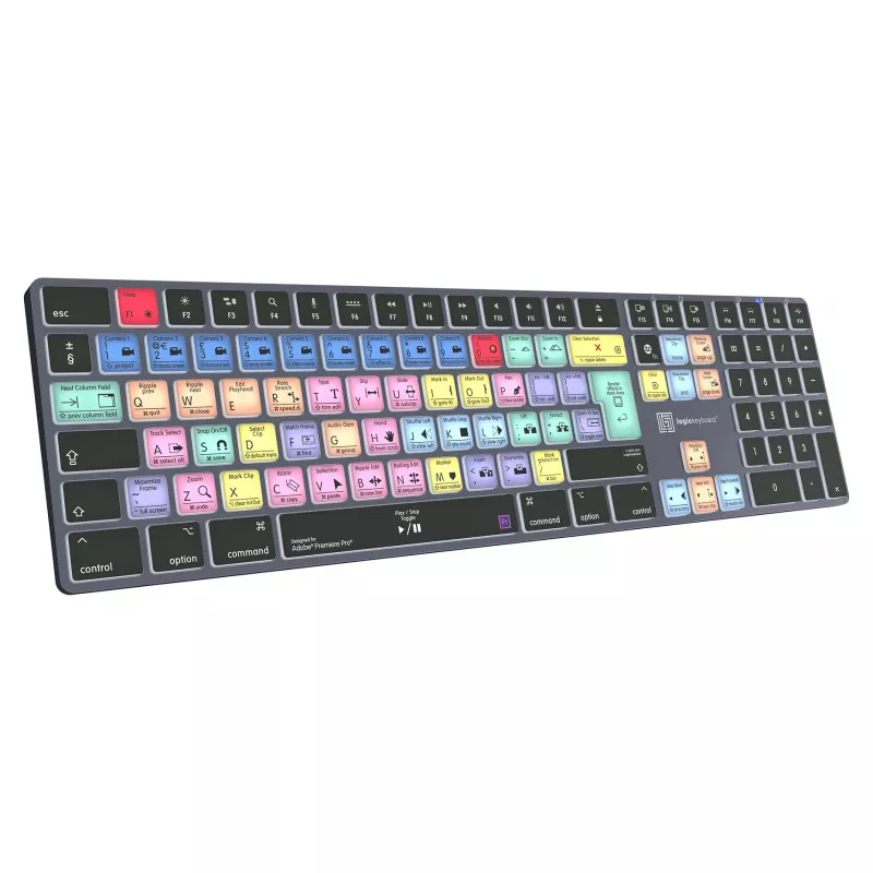 LogicKeyboard Titan DE Mac-Tastatur für Adobe Premiere Pro CC — deutsches Layout