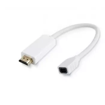 Microconnect HDMMDP Videoadapterkabel 0,1 m HDMI Typ A (Standard) Mini DisplayPort Weiß