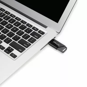 PNY Attaché X, 64 GB, USB Type-A, 3.2 Gen 1 (3.1 Gen 1), 130 MB/s, Dia, Schwarz