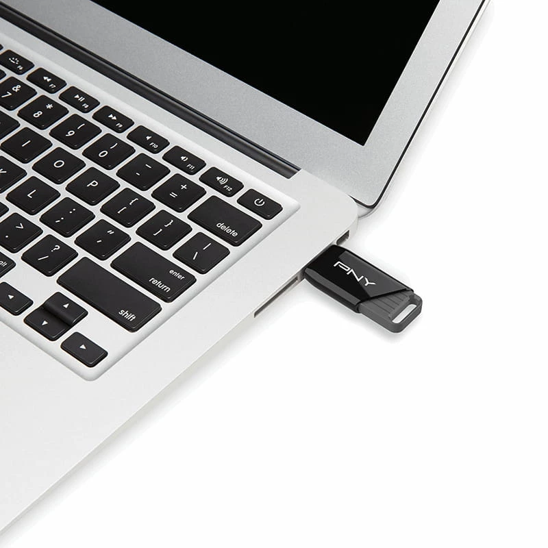 PNY Attaché X, 64 GB, USB Type-A, 3.2 Gen 1 (3.1 Gen 1), 130 MB/s, Dia, Schwarz