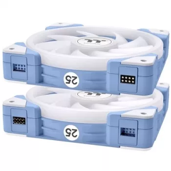 Thermaltake SWAFAN EX14 ARGB 140mm 3er-Pack Gehäuselüfter - Hortensienblau