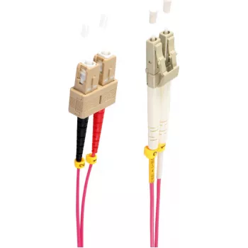 SHIVERPEAKS BS77939/4. Kabellänge: 5 m, Fasertyp: OM4, Stecker 1: LC, Stecker 2: SC, Kerndurchmesser: 50 µm, Vollduplex, Kabelfarbe: Violett (BS77939/4)