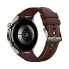 Smartwatch HUAWEI WATCH 5 Classic 46 mm, 1.38 Zoll AMOLED 466×466, Touchscreen, GPS, silbernes Gehäuse, braunes Armband