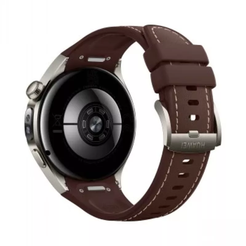 Smartwatch HUAWEI WATCH 5 Classic 46 mm, 1.38 Zoll AMOLED 466×466, Touchscreen, GPS, silbernes Gehäuse, braunes Armband