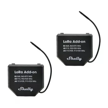 Set mit 2 Shelly LoRa Add-on EU868 Relais