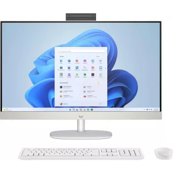 HP 27-cr0006ng AMD Ryzen™ 7 7730U 68,6 cm (27) 1920 x 1080 Pixel 16 GB DDR4-SDRAM 1 TB SSD All-in-One-PC Windows 11 Home Wi-Fi 6 (802.11ax) Weiß (8Y3Q4EA#ABD)