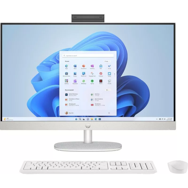 HP 27-cr0006ng AMD Ryzen™ 7 7730U 68,6 cm (27) 1920 x 1080 Pixel 16 GB DDR4-SDRAM 1 TB SSD All-in-One-PC Windows 11 Home Wi-Fi 6 (802.11ax) Weiß (8Y3Q4EA#ABD)