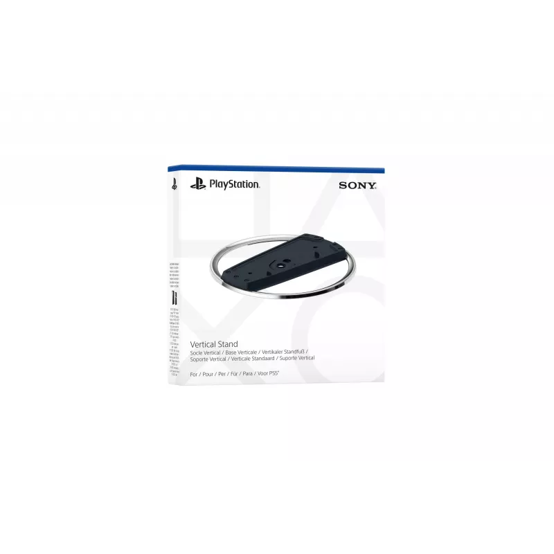 Sony Vertical Stand, Stand, PlayStation 5 schlank, Schwarz, Chrom, Glänzend / Matt, PlayStation 5 schlank, PlayStation 5 schlank Digital Edition, 191 mm