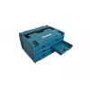 Makita MAKSTOR 3.6 Kleinteilebox Schwarz, Blau