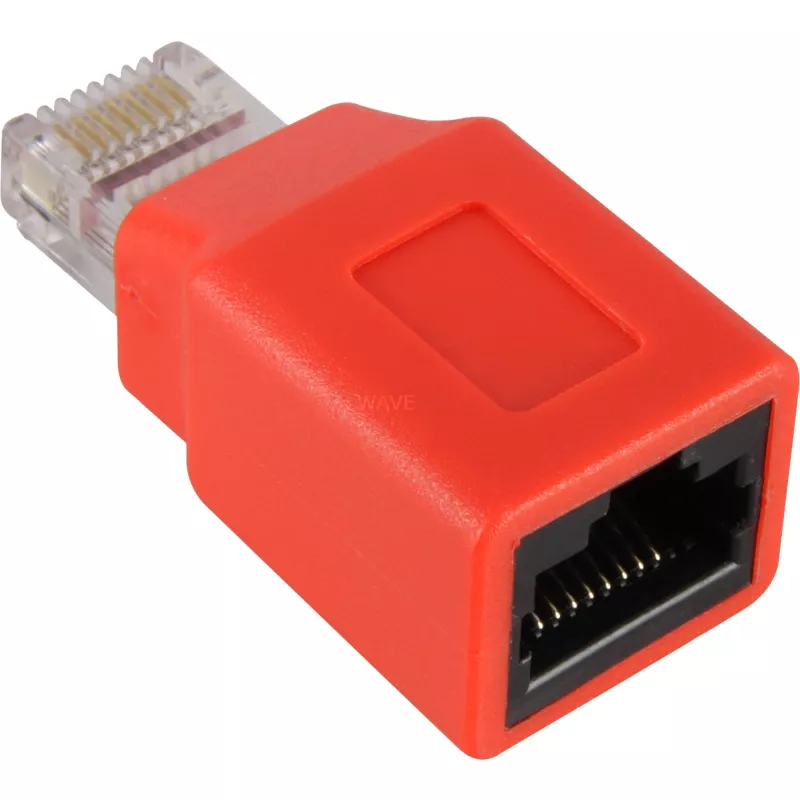 Wentronic Goobay CAT 5e RJ45-Stecker/Kupplung, Crossover - für 100-MHz-Netzwerke (68912)