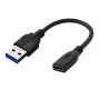 Microconnect USB3.0ACF02 USB-Kabel USB 3.2 Gen 1 (3.1 Gen 1) 0,2 m USB A USB C Schwarz