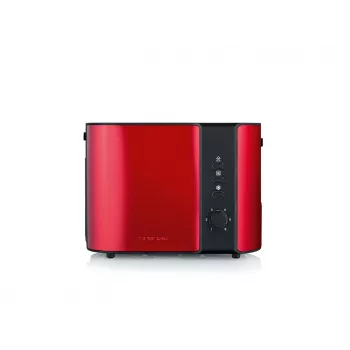 Toaster Severin AT 2217 2 Scheiben 800 W Schwarz Rot