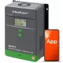 MPPT Solar Charge Controller QOLTEC 80A mit Temperatursensor, 12/24/36/48 V, LCD, Bluetooth, APP, GEL/LiFePO4