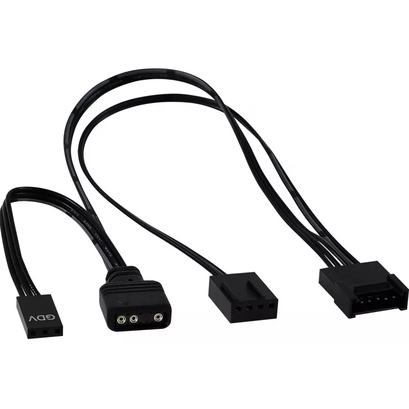 AEROCOOL 120-mm-Gehäuselüfter Saturn 12F ARGB, 120x25 mm, 12 V, PWM, 1000 U/min, 35,8 CFM, 19,6 dB